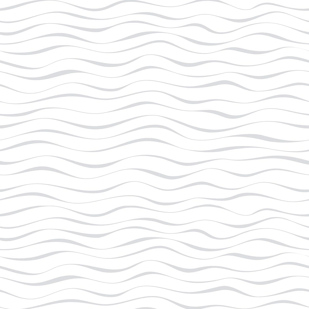 CRE8TIVE Grey and White Wave Wallpaper