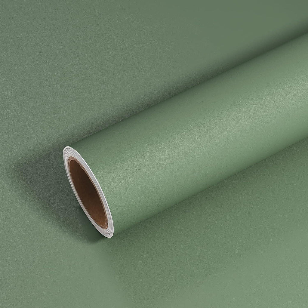 VEELIKE Thick Sage Green Contact Paper