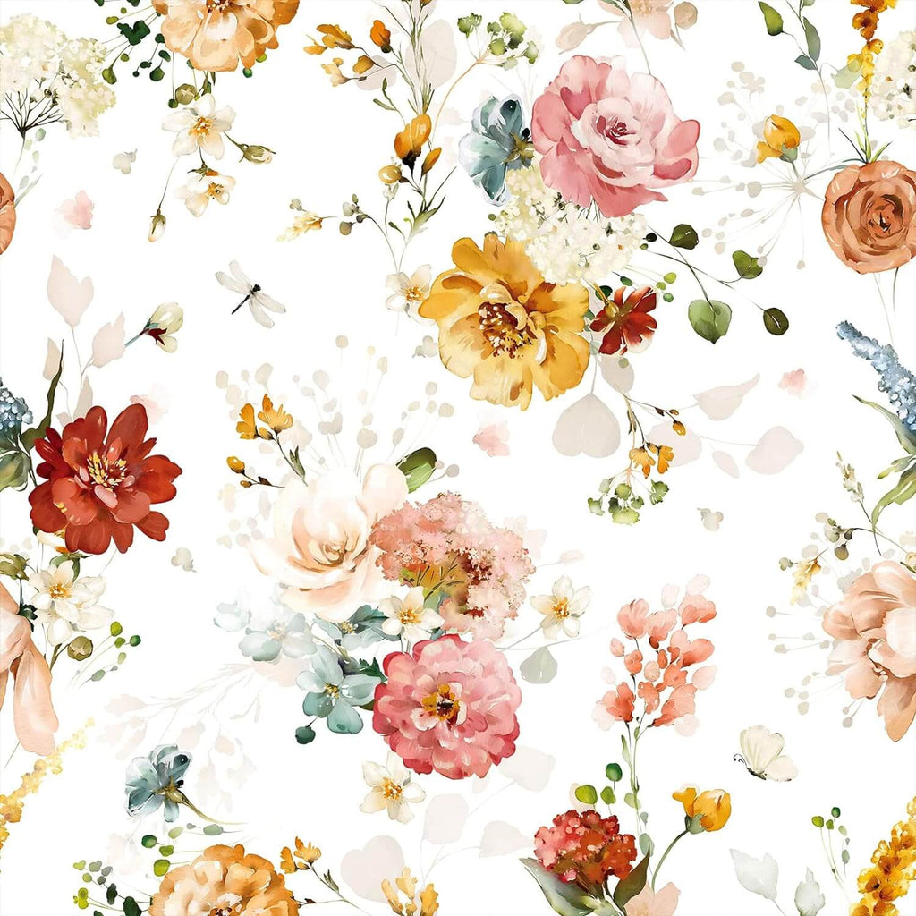VEELIKE Bouquet Floral Wallpaper