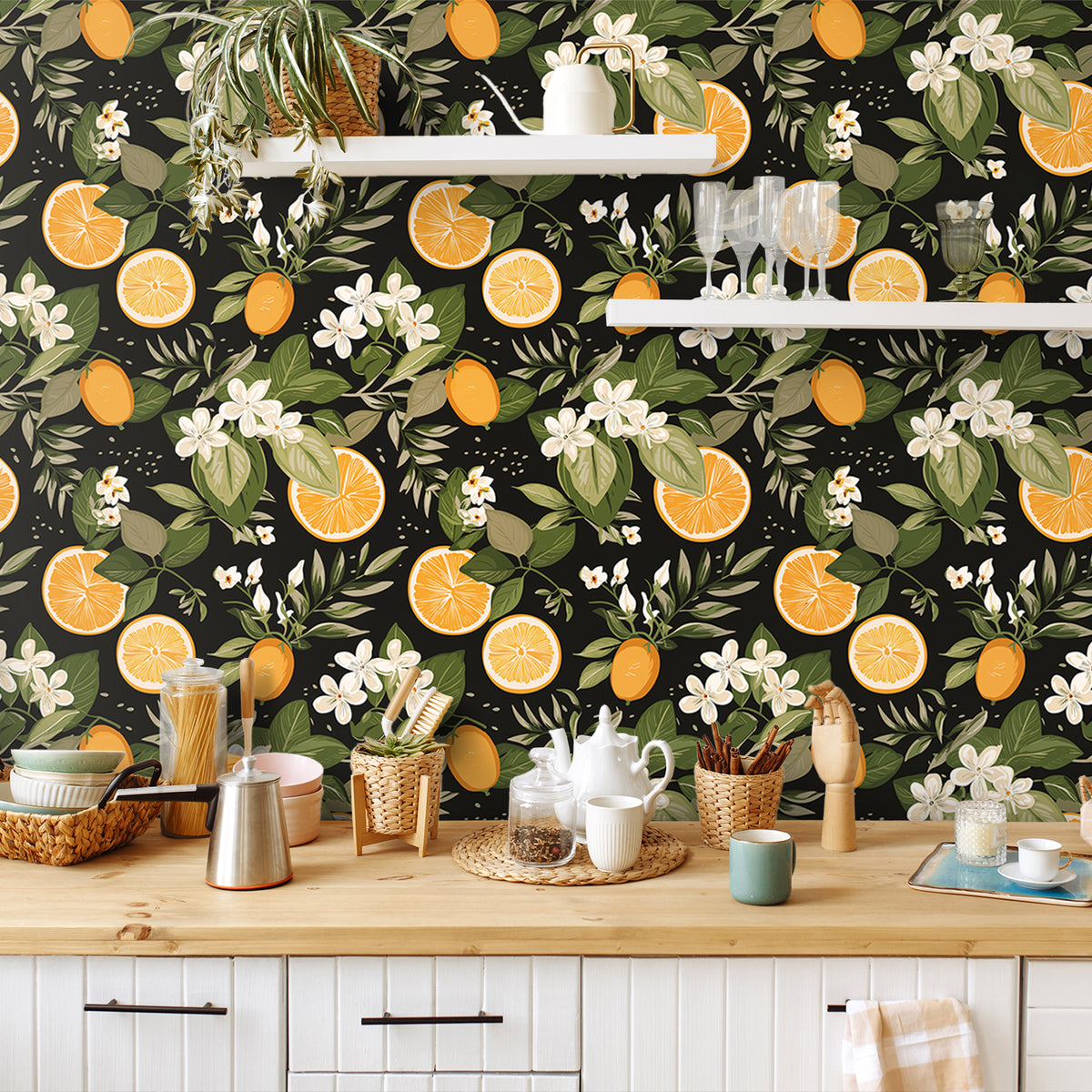 VEELIKE Dark Lemon Wallpaper – Veelike