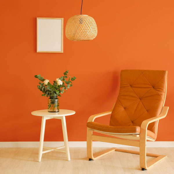    large-size-orange-wall-covering-for-living-room-glue-free
