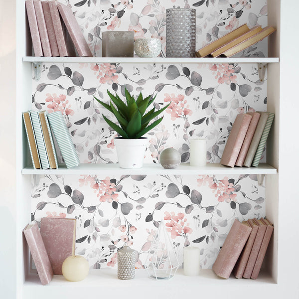 pink-floral-wall-sticker-for-book-shelves-liner-renter-friendly