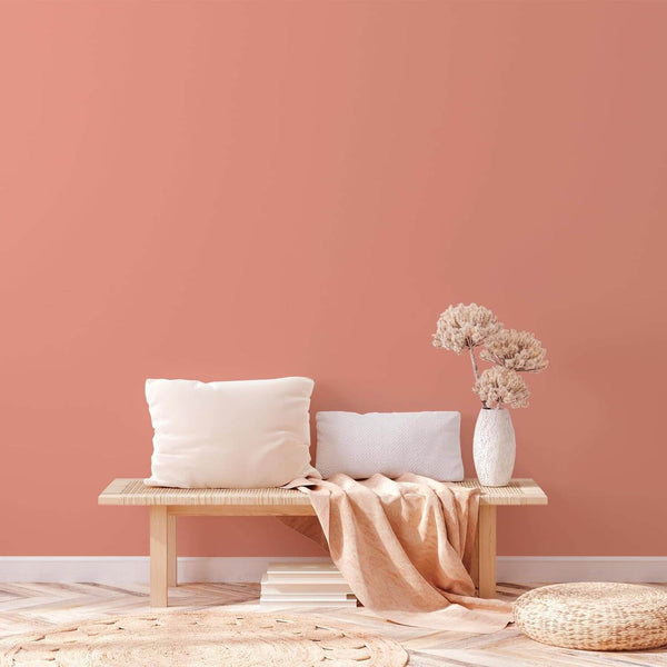 VEELIKE Thickened Peach Pink Wallpaper