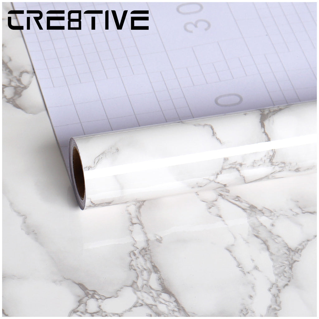 CRE8TIVE Grey Marble Contact Paper 60cm×3m