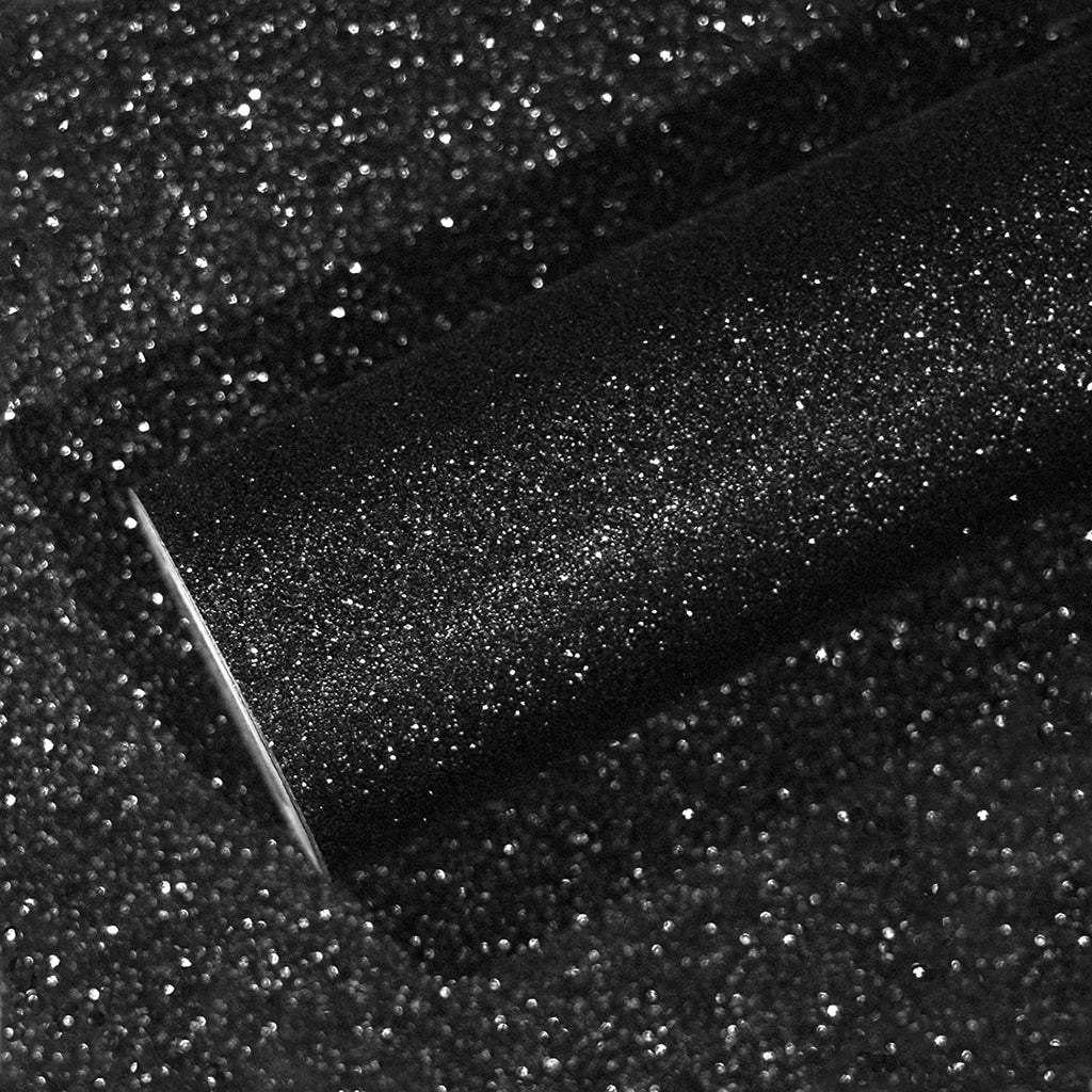 VEELIKE Black Glitter Contact Paper