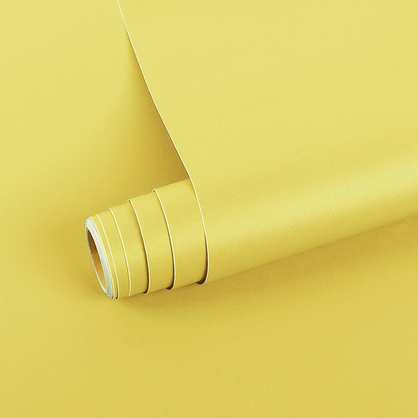 VEELIKE Thickened Light Yellow Contact Paper