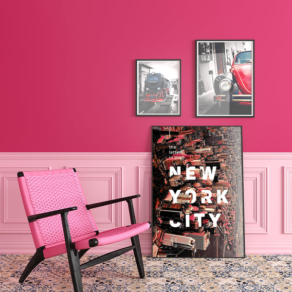 VEELIKE Matte Magenta Pink Wallpaper