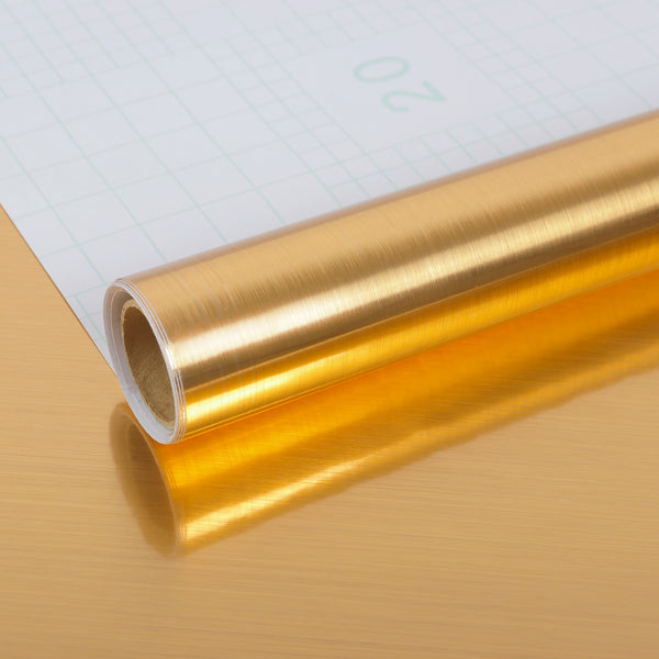 Metallic Gold Stainless Steel Contact Paper detail