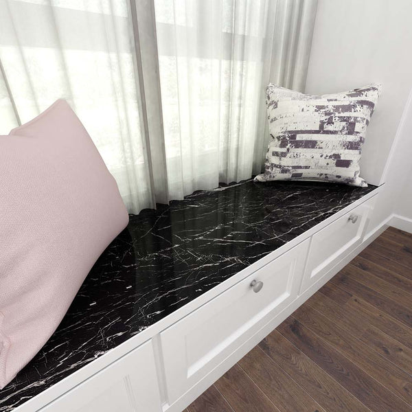 CRE8TIVE Black Marble Wallpaper Contact Paper 60cm×3m