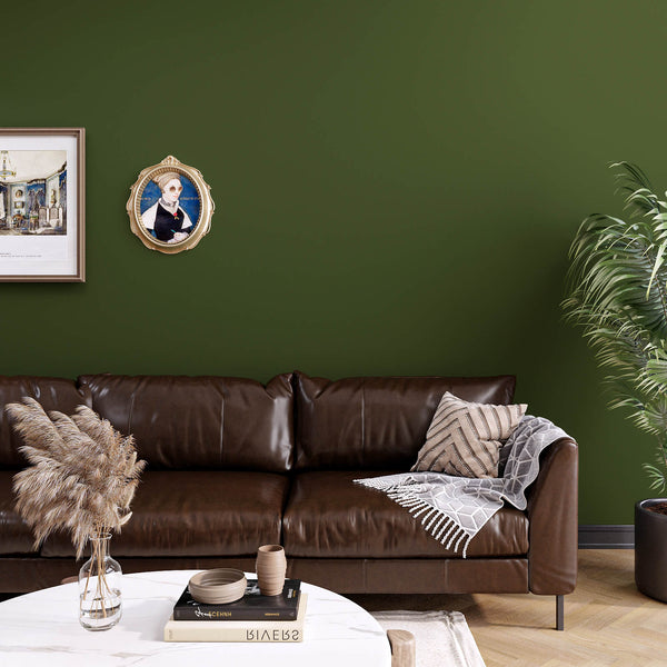 dark green wallpaper for living rooms