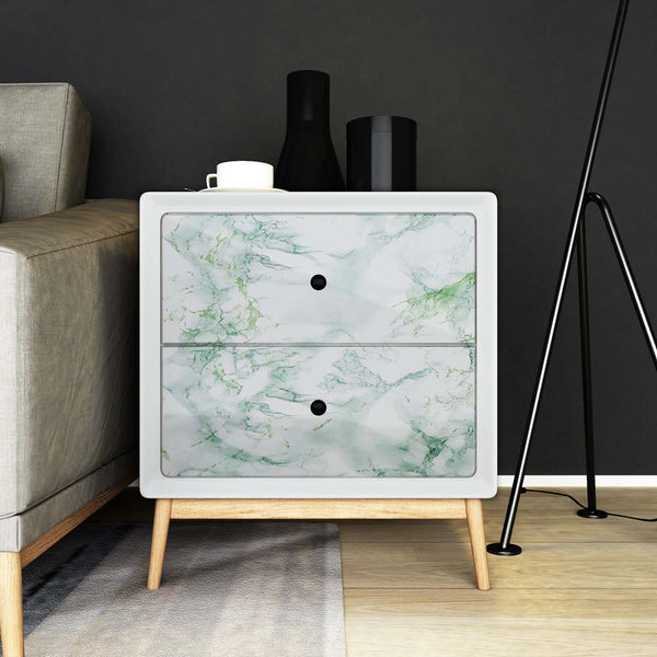 CRE8TIVE Light Green Marble Wall Sticker 60cm×3m