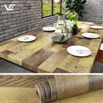 VEELIKE Butcher Block Brown Wood Grain Contact Paper