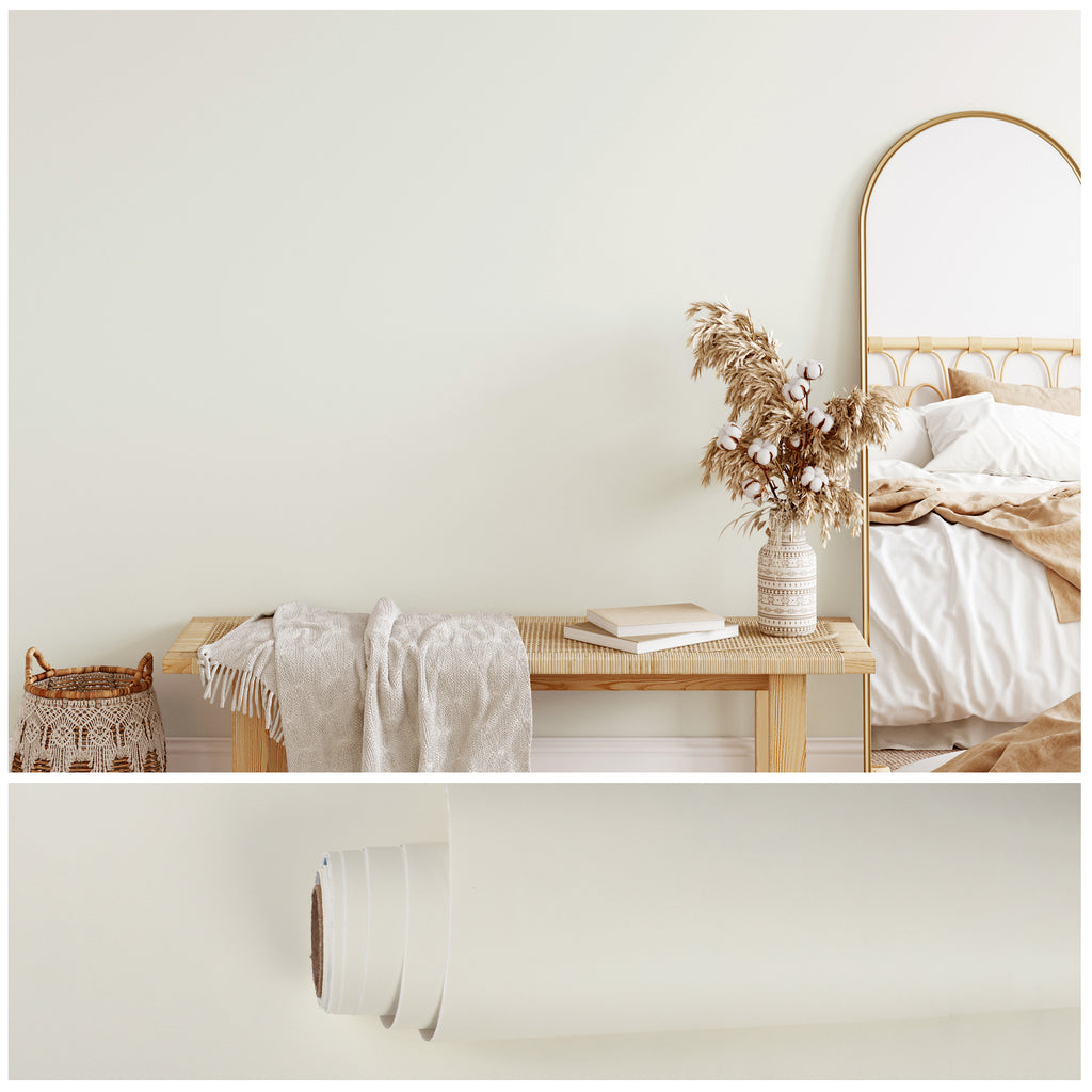 VEELIKE Thickened Off White Contact Paper