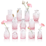 GarDream Pink Ombré Small Glass Bud Vases
