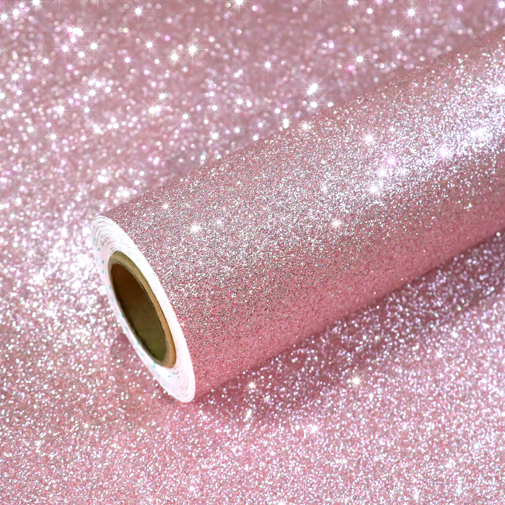 VEELIKE Pink Glitter Contact Paper