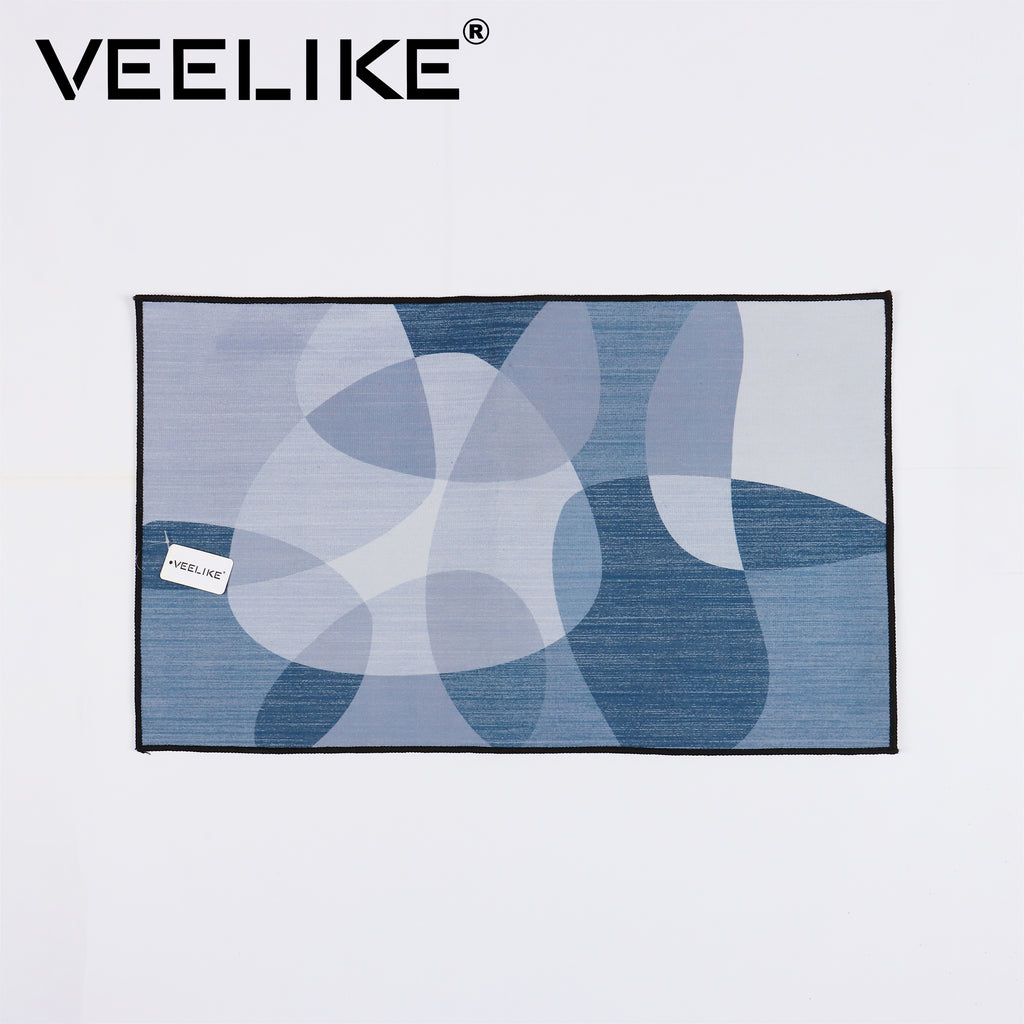 VEELIKE Non-Slip Blue Bathroom Mat