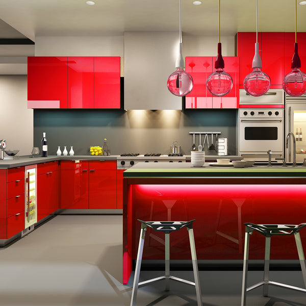 VEELIKE Glossy Red Contact Paper