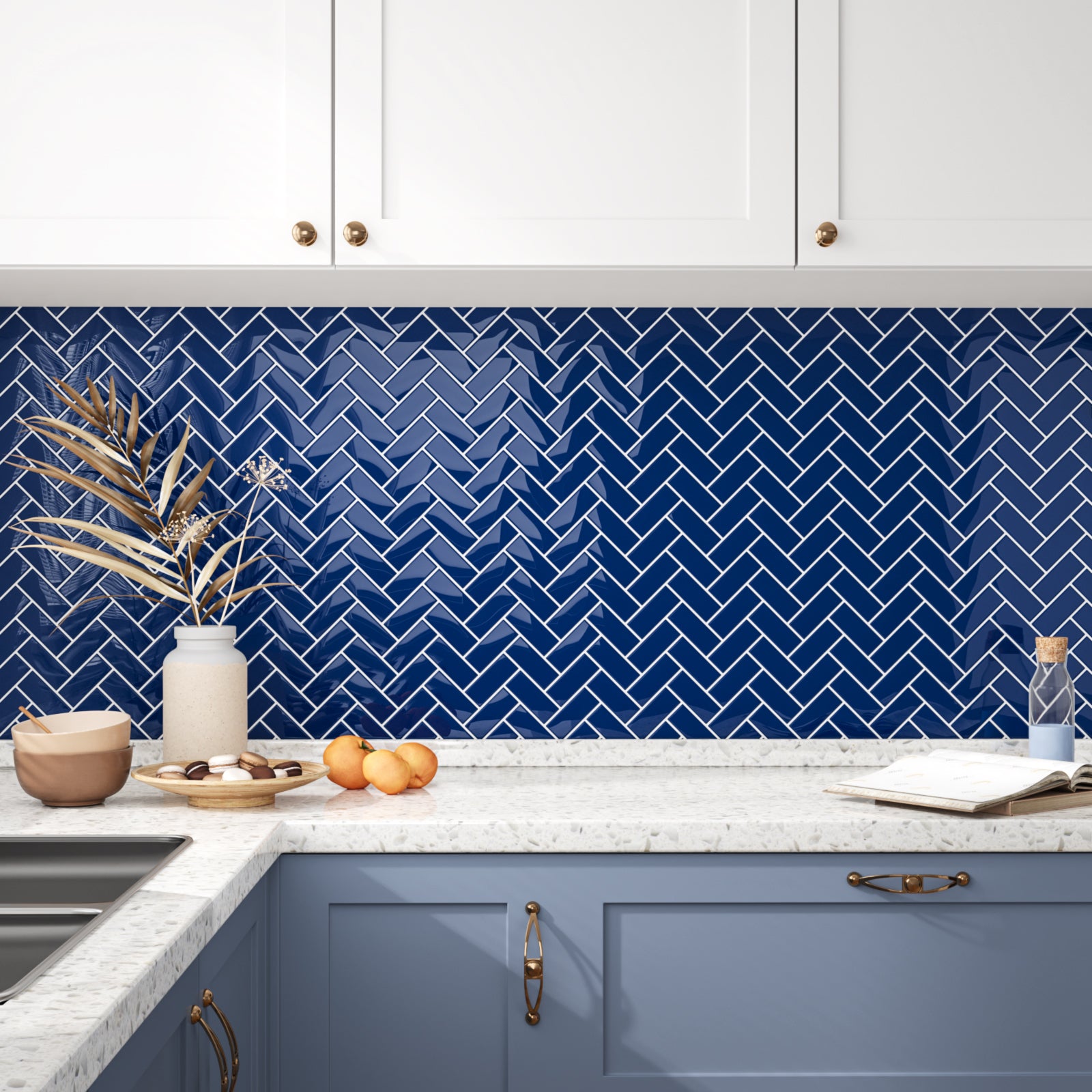 VEELIKE Royal Blue Kitchen Backsplash Tiles – Veelike