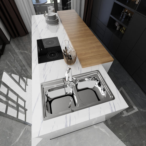 VEELIKE White Marble Contact Paper