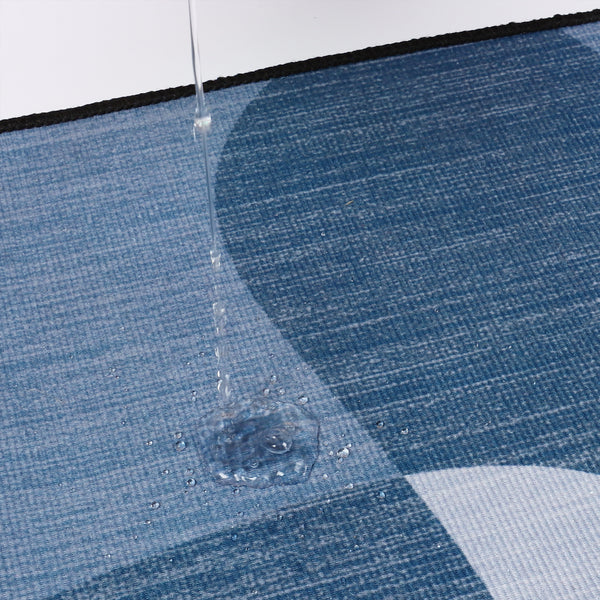 VEELIKE Non-Slip Blue Bathroom Mat