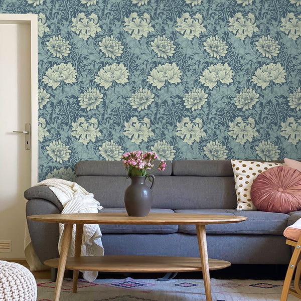 VEELIKE Chrysanthemum Floral Wallpaper
