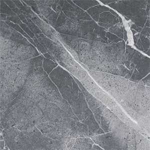 VEELIKE Dark Grey Marble Vinyl Floor Tiles 12''×12''