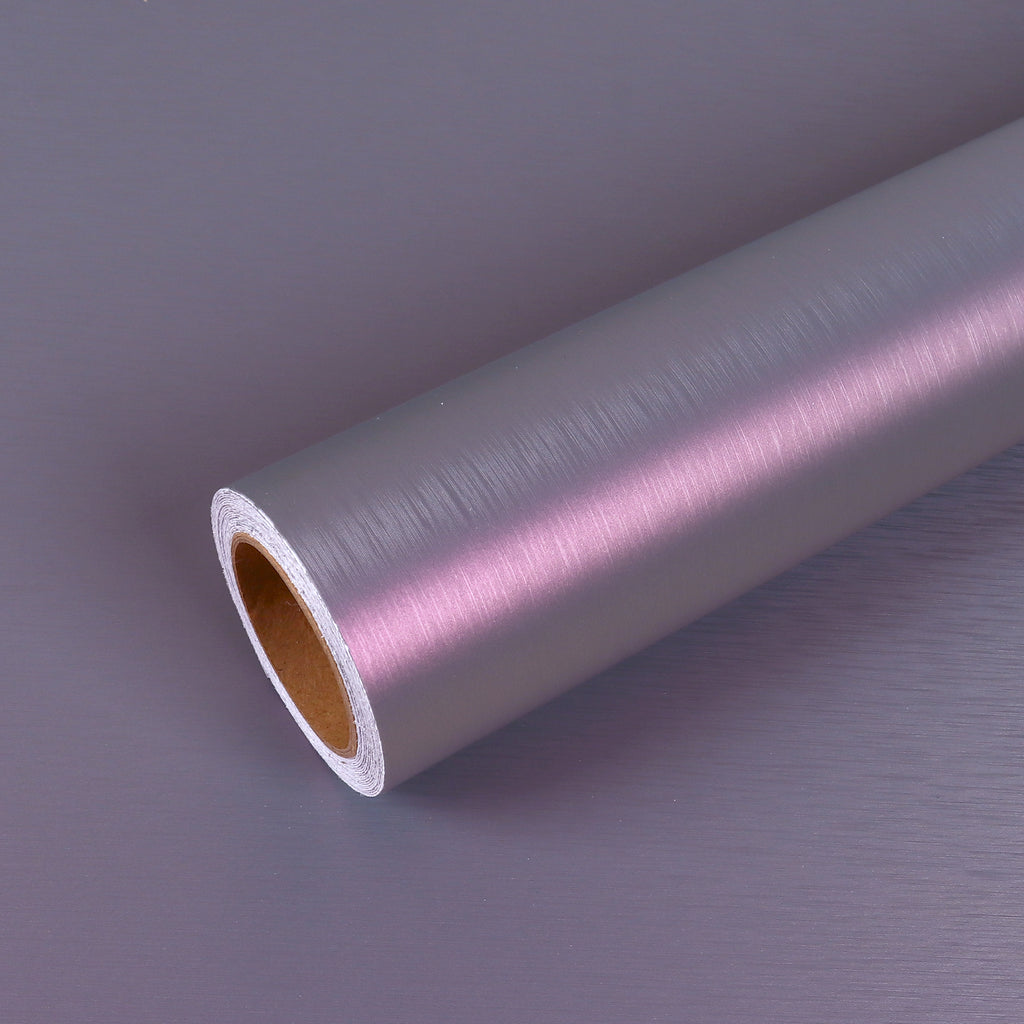 VEELIKE Lustre Purple Stainless Steel Contact Paper