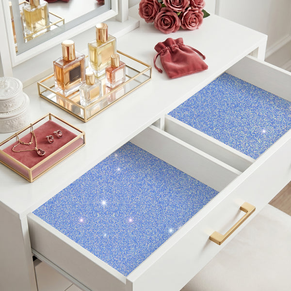 VEELIKE Periwinkle Blue Iridescent Glitter Wallpaper