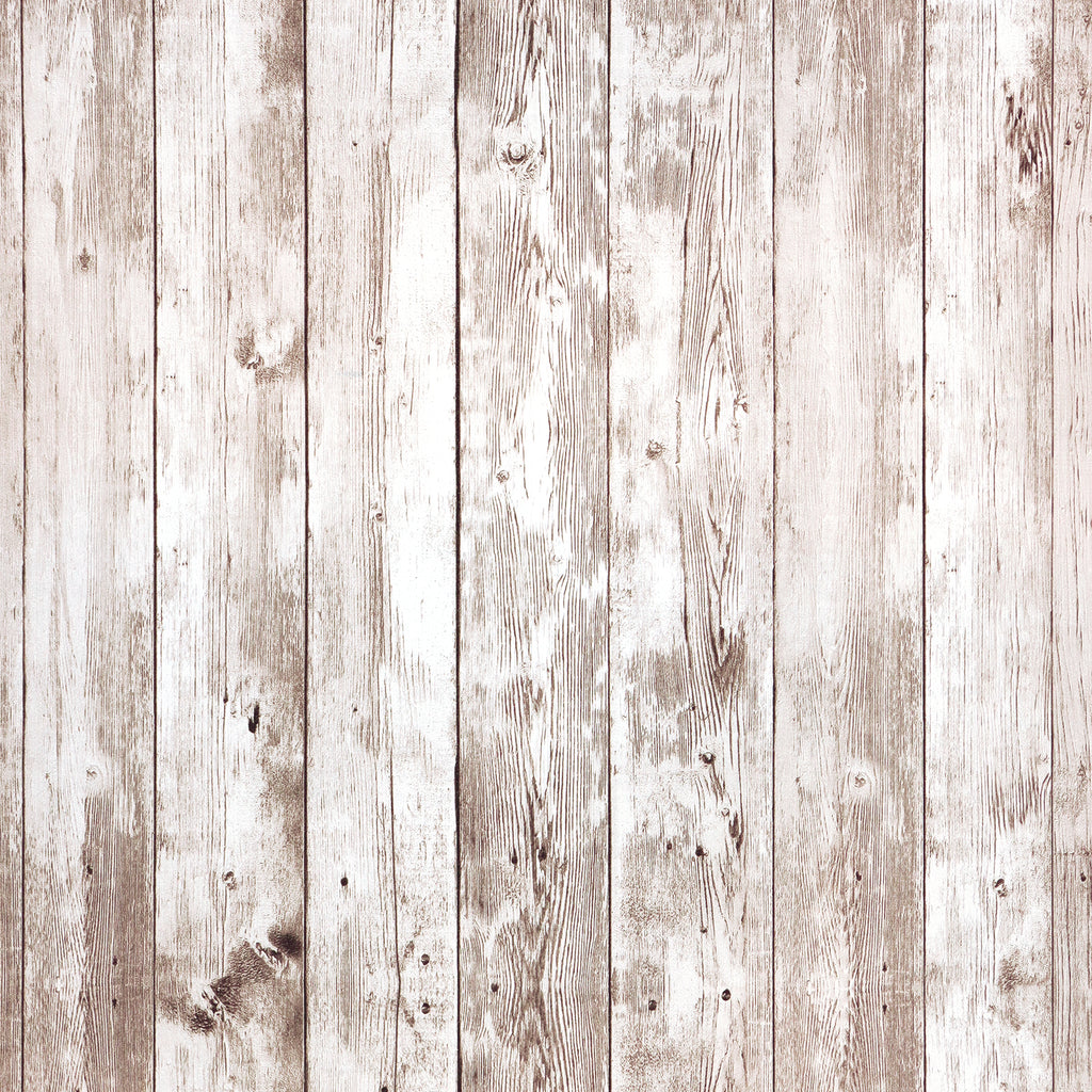 VEELIKE Aged Brown Shiplap Wallpaper