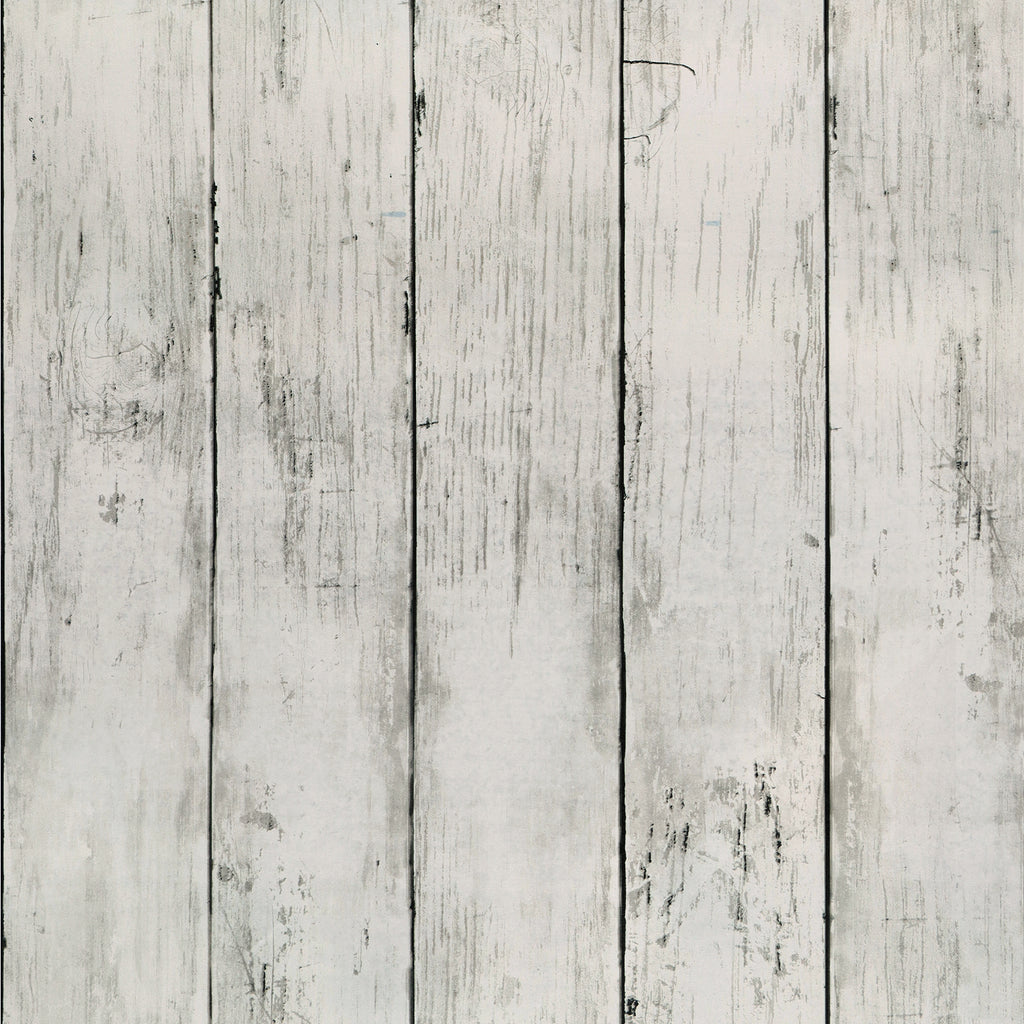 VEELIKE White Grey Shiplap Wallpaper