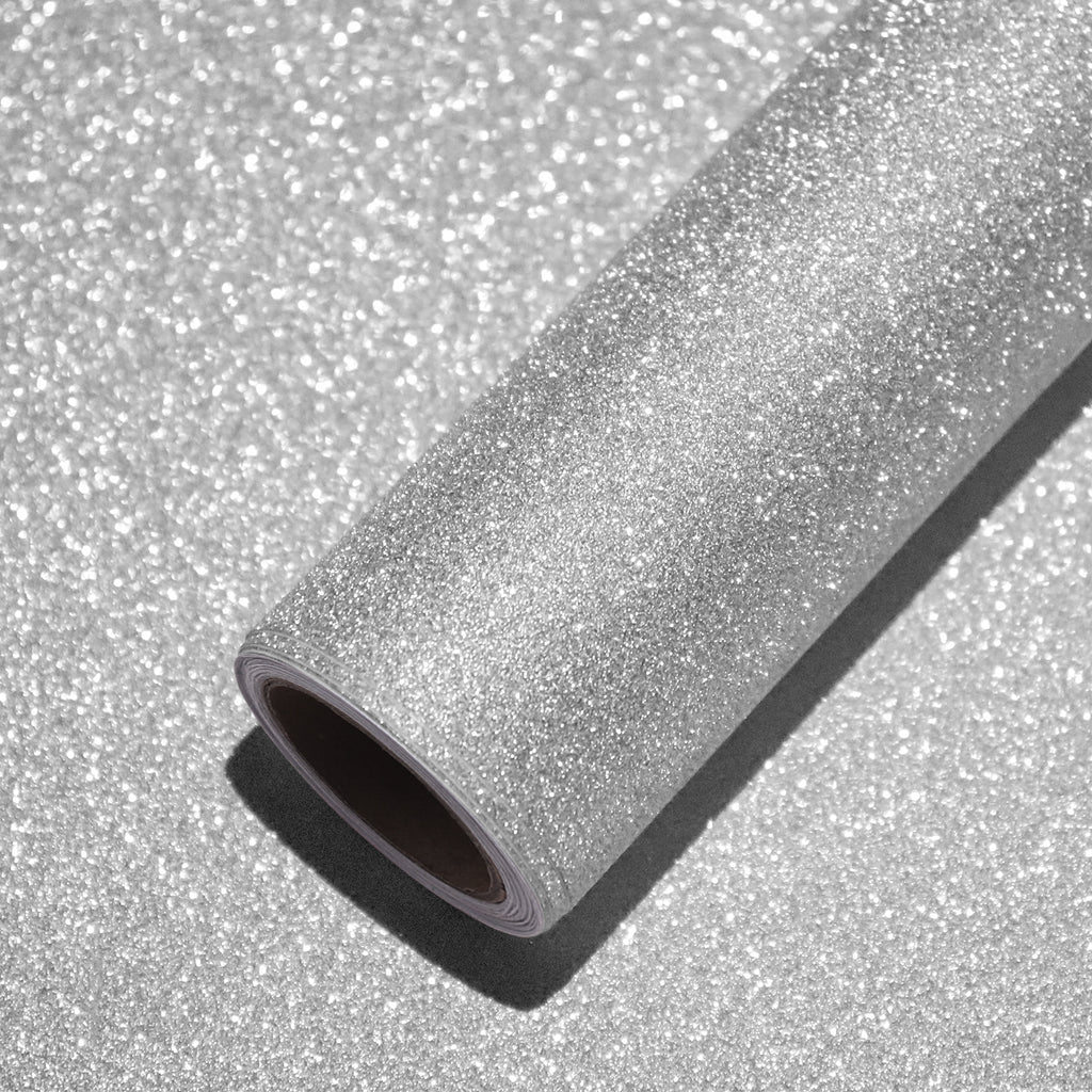 VEELIKE Silver Glitter Contact Paper