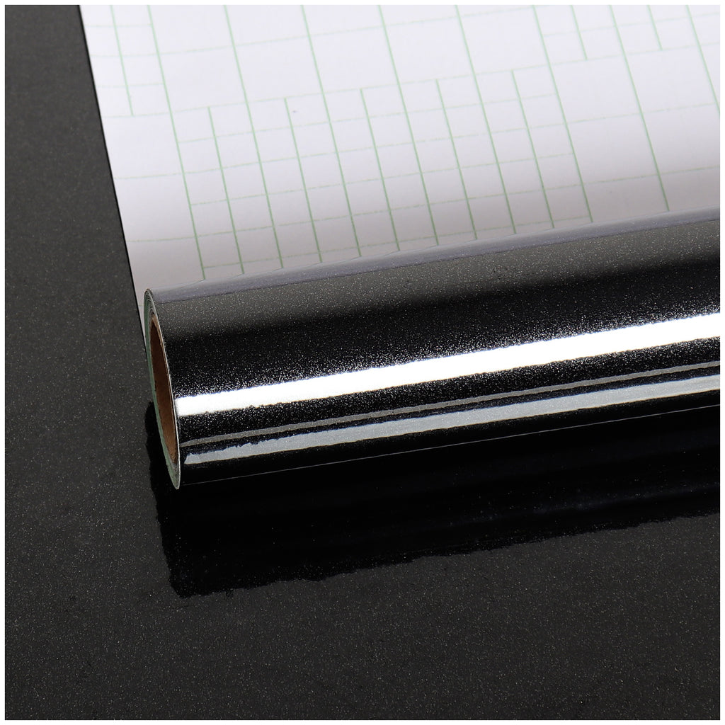VEELIKE Glossy Black Contact Paper