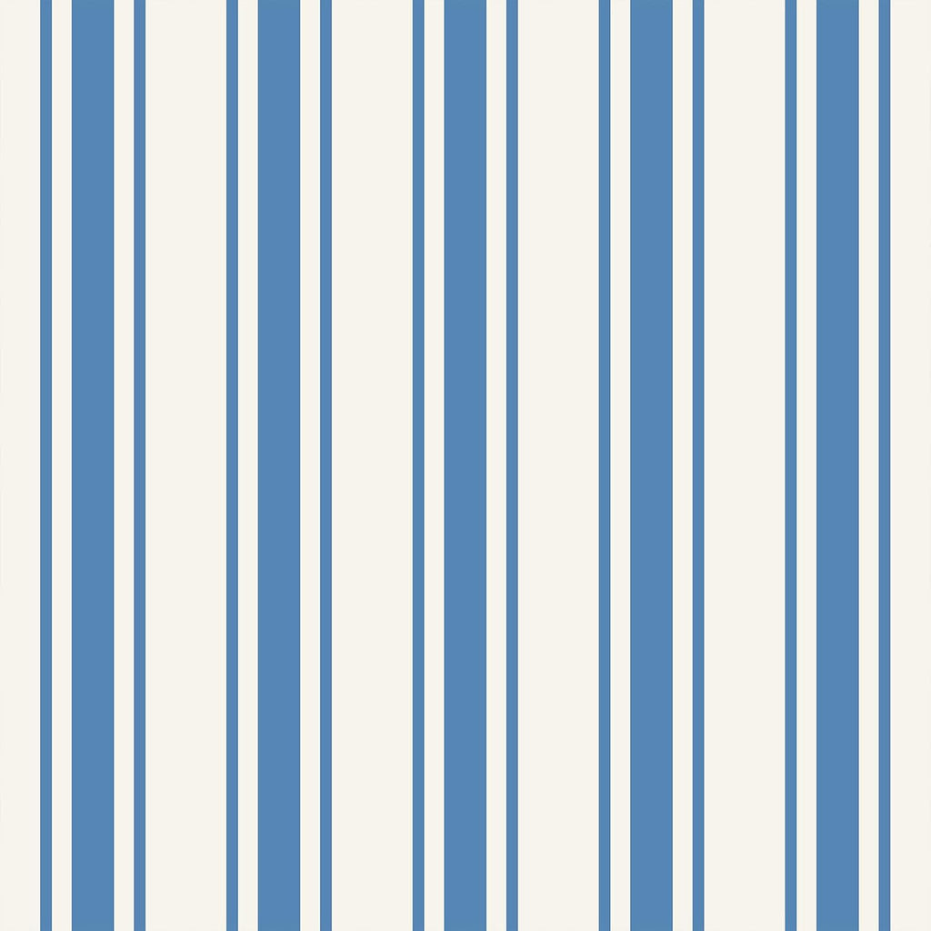 VEELIKE Modern Blue and White Stripes Wallpaper