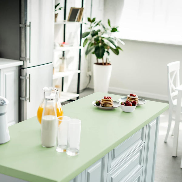 VEELIKE Matte Light Green Wallpaper