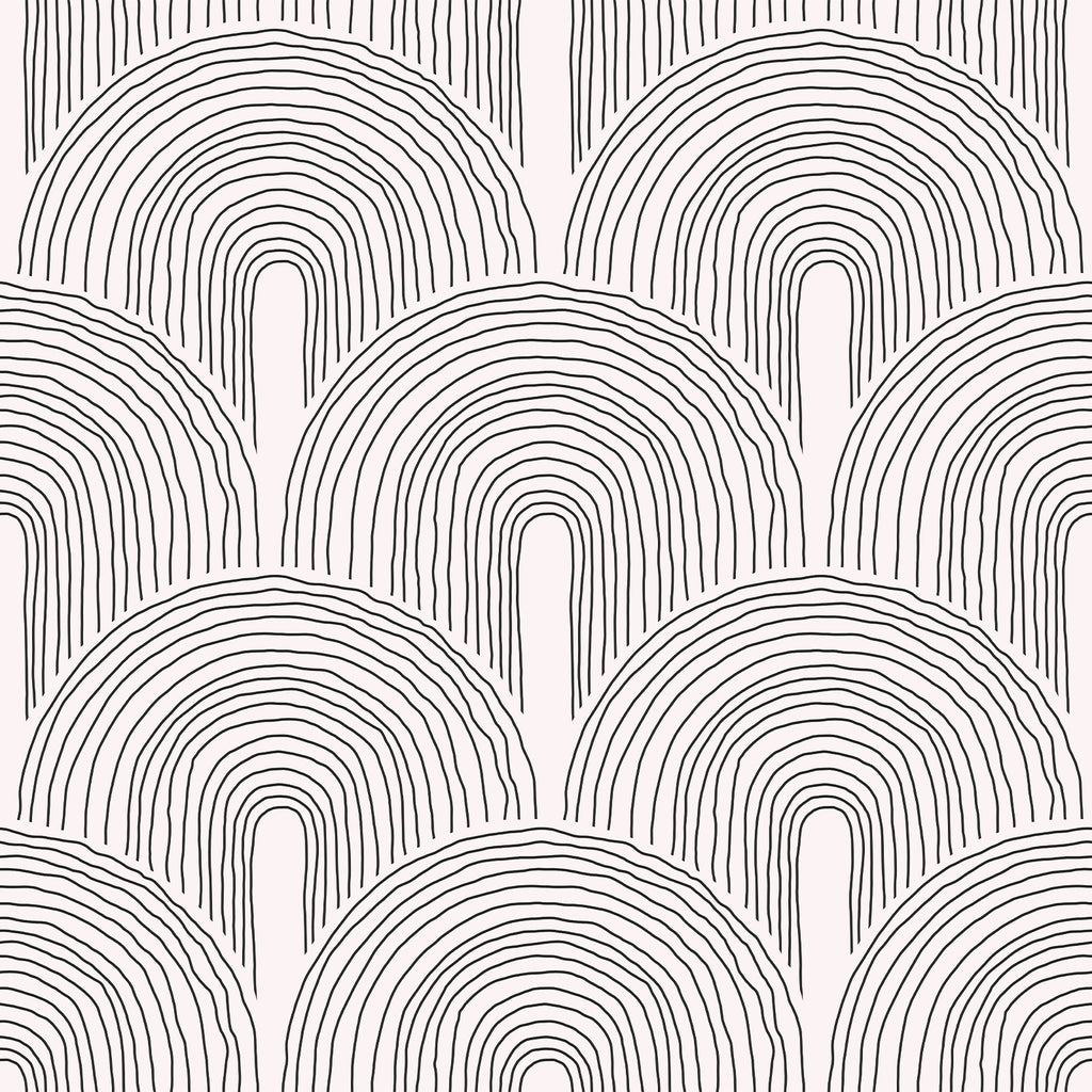 VEELIKE Boho Arcs Geometric Wallpaper