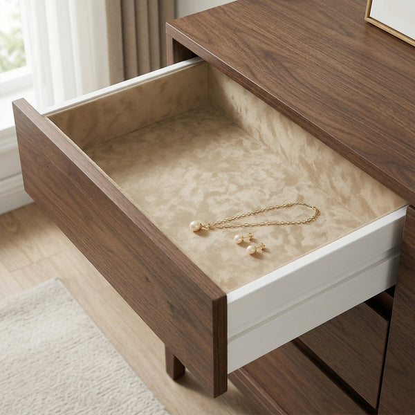 VEELIKE Champagne Beige Felt Drawer Liner