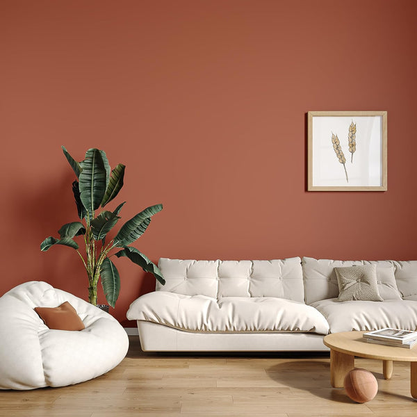 VEELIKE Burnt Orange Wallpaper