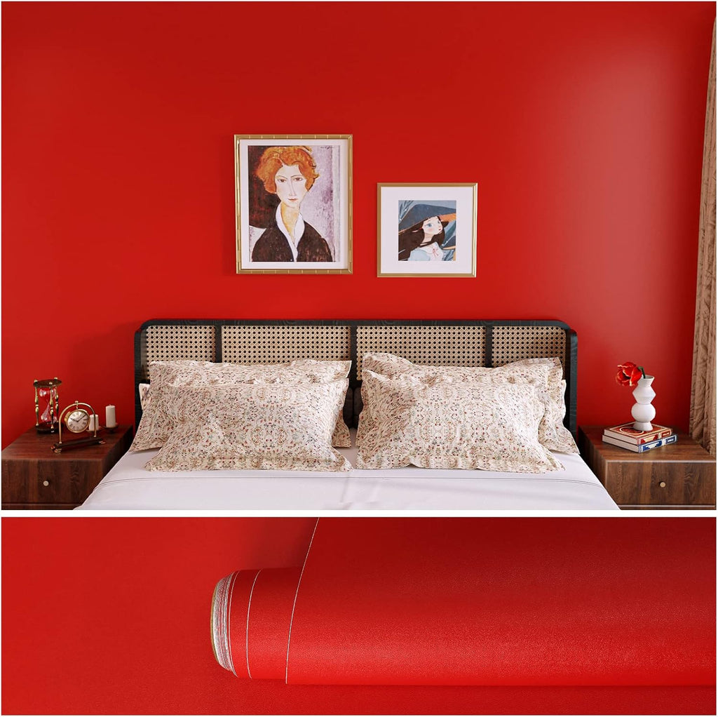 VEELIKE Matte Red Contact Paper