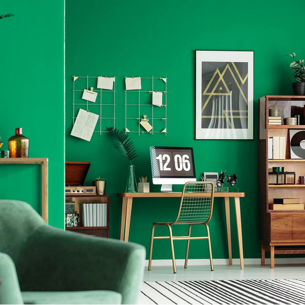 VEELIKE Thickened Shamrock Green Wallpaper