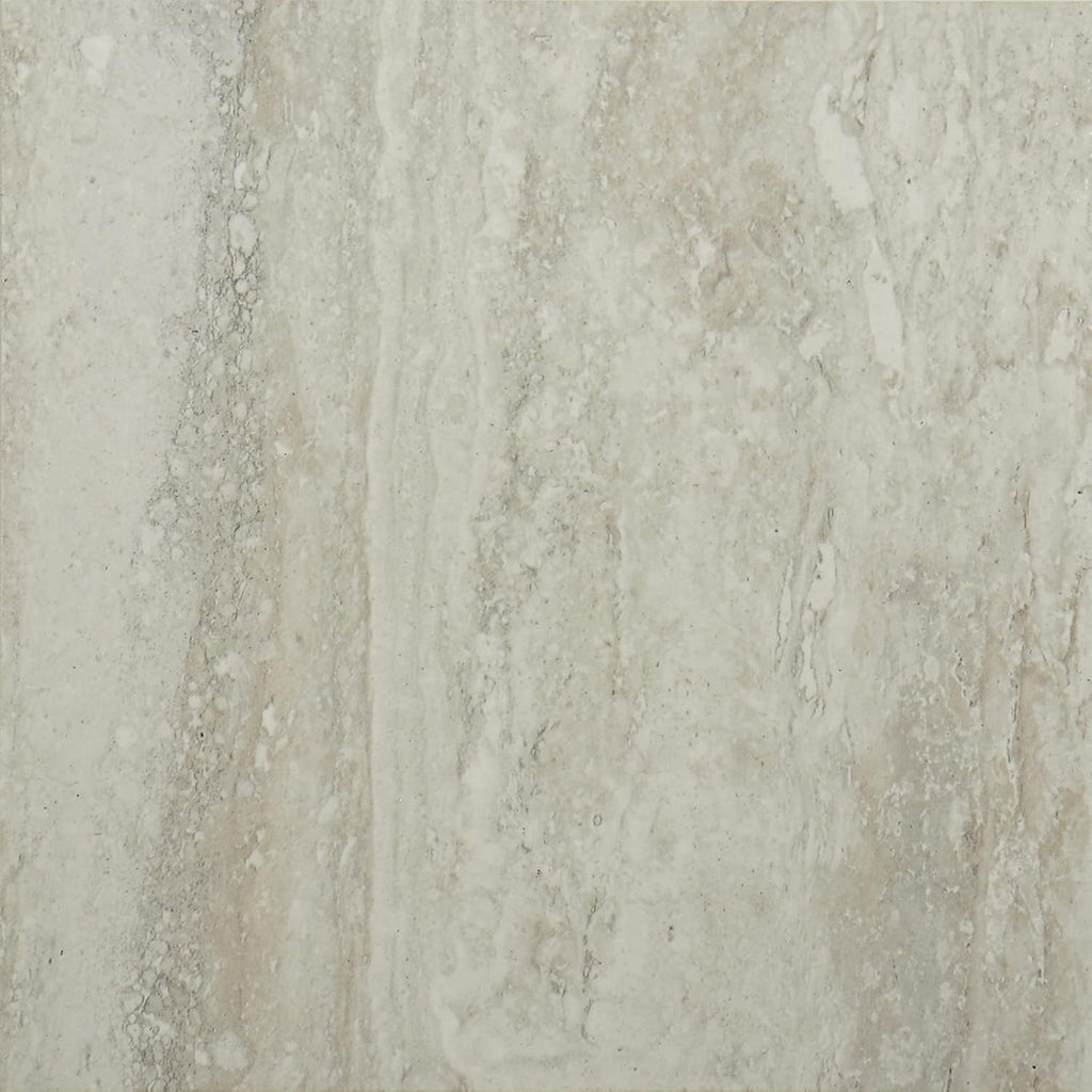 VEELIKE Beige Travertine Marble Vinyl Floor Tiles 12''×12''