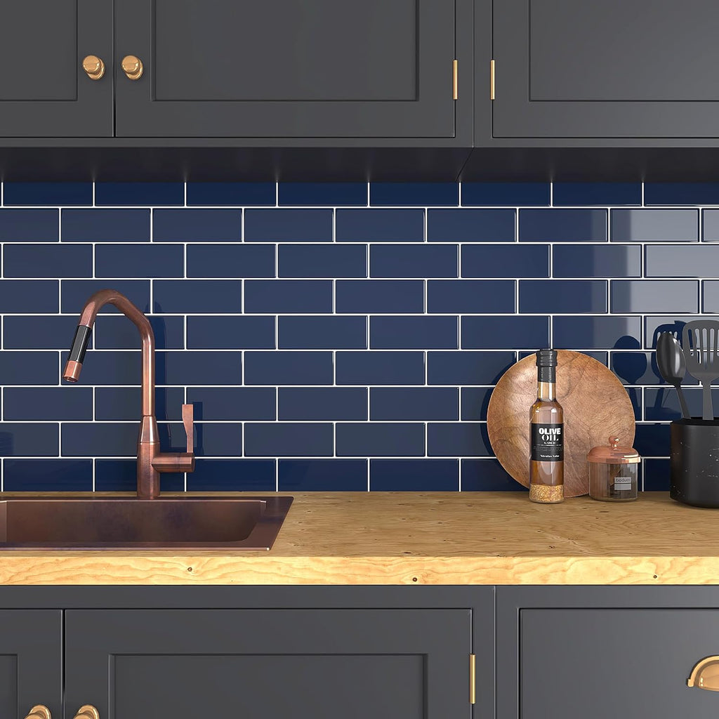 VEELIKE Navy Blue Subway Backsplash Tile Veelike veelike-navy-blue-subway-backsplash-tile-veelike
