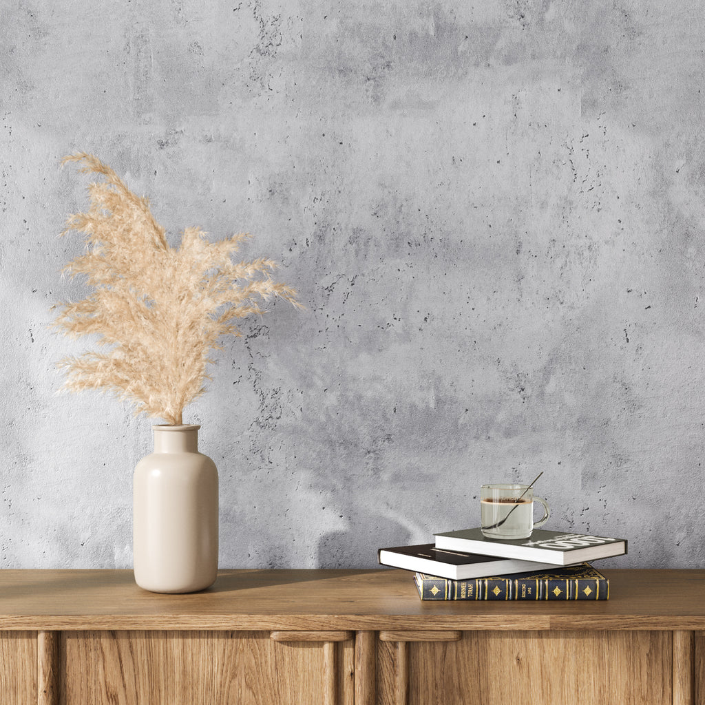 VEELIKE Grey Cement Texture Contact Paper Extra Thick