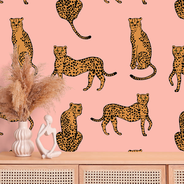 VEELIKE Boho Leopard Wallpaper