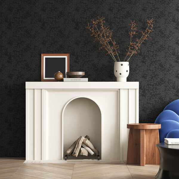 VEELIKE Black Mottled Velvet Flocking Fabric