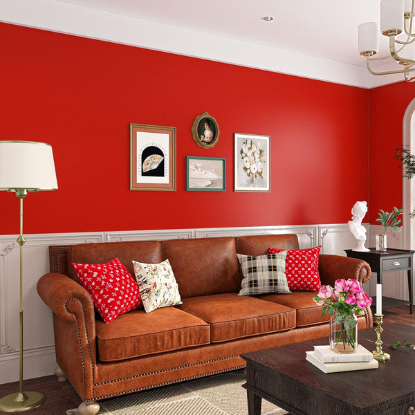 VEELIKE Matte Red Contact Paper