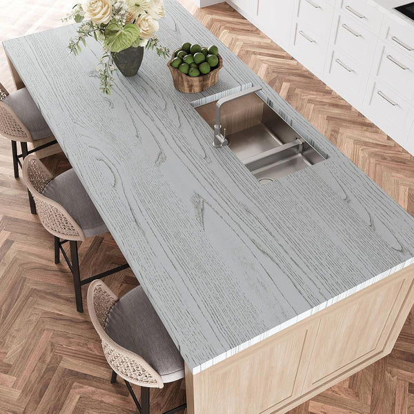 VEELIKE Light Grey Wood Wallpaper