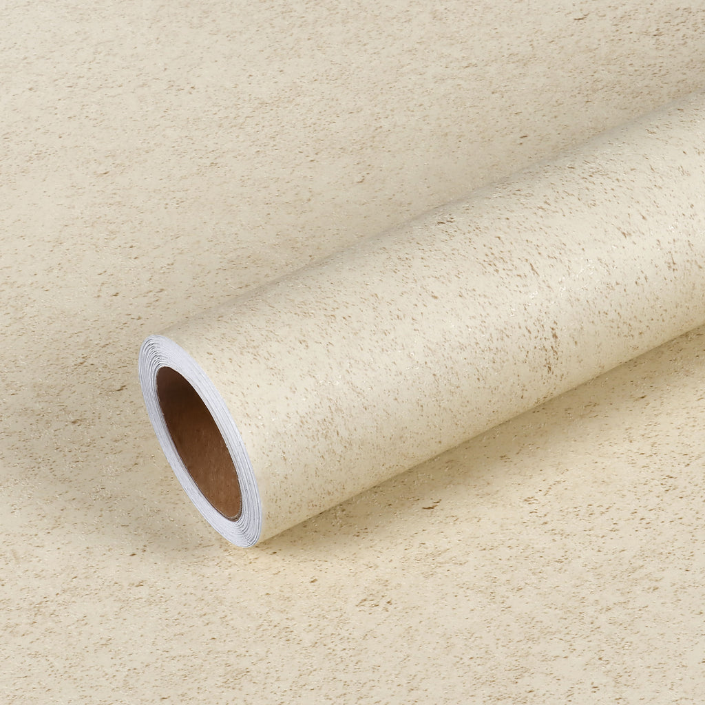 VEELIKE Beige Sandstone Peel and Stick Wallpaper