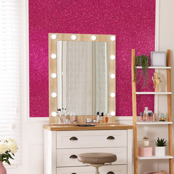 VEELIKE Hot Pink Glitter Contact Paper