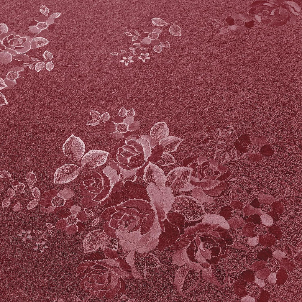 VEELIKE Textured Dark Red Wallpaper