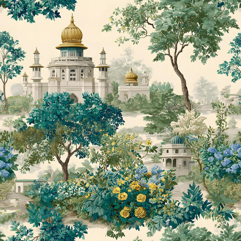 VEELIKE Vintage Grand Palace Garden Wallpaper
